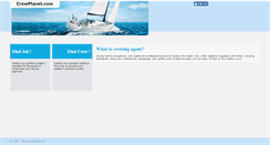 Desktop Screenshot of crewplanet.com