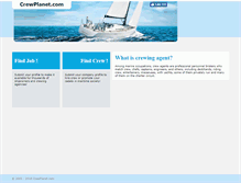 Tablet Screenshot of crewplanet.com